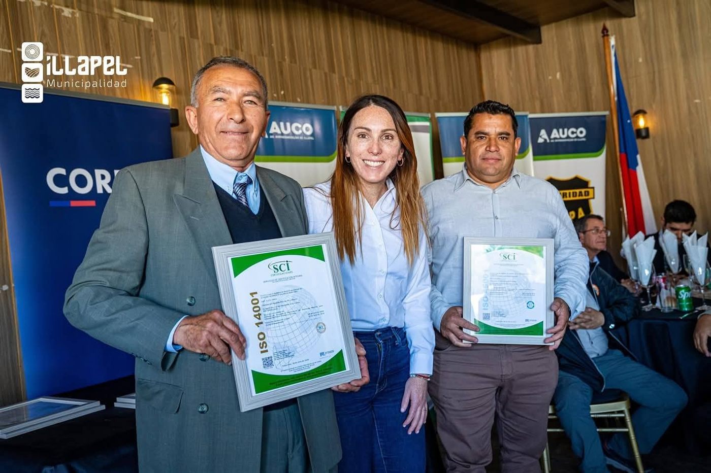 Entrega de certificación ISO 14001 y 45001 a ALVAL Servicios Sanitarios en Illapel